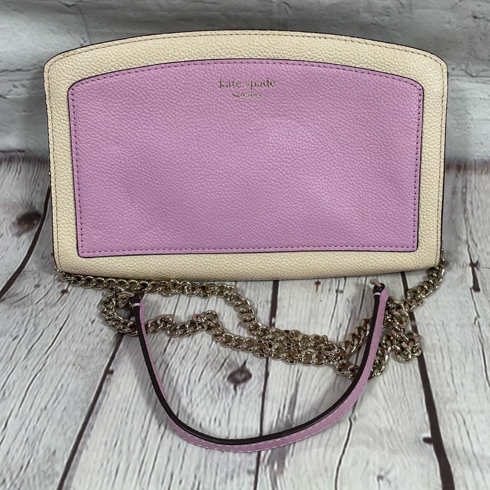 Kate Spade Margaux East West 
Crossbody Pink And Cream